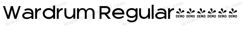 Wardrum Regular字体转换